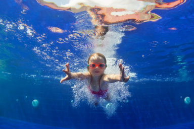 girl swimming at indoor waterpark near nyc