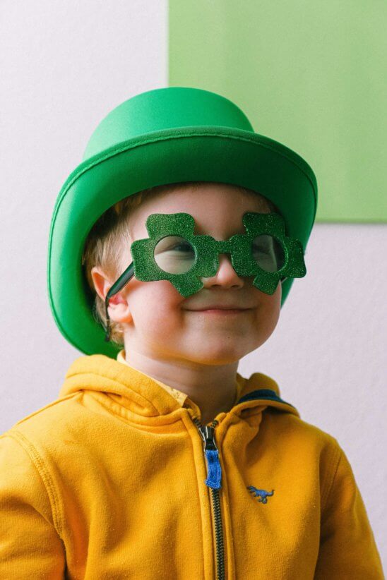 Kids enjoying St. Patrick's Day