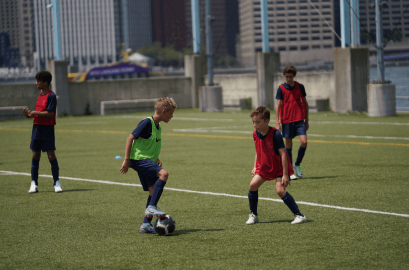 kids at french football academy