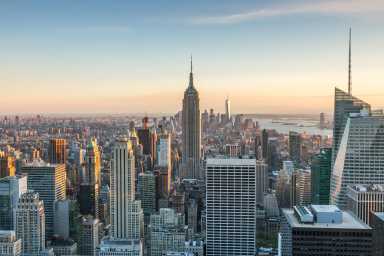 Empire State building and skyline, New York, USA