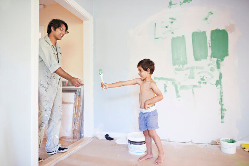 painting a wall diy home improvement ideas