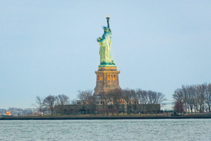 fp family road trips Hudson NJ Lady Liberty from Liberty State Park JC