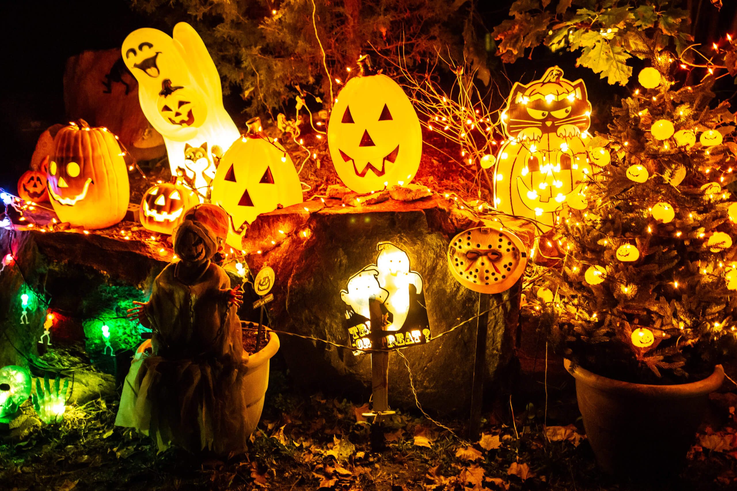 Halloween Family Light Show at Demarest Farms in Hillsdale New Jersey