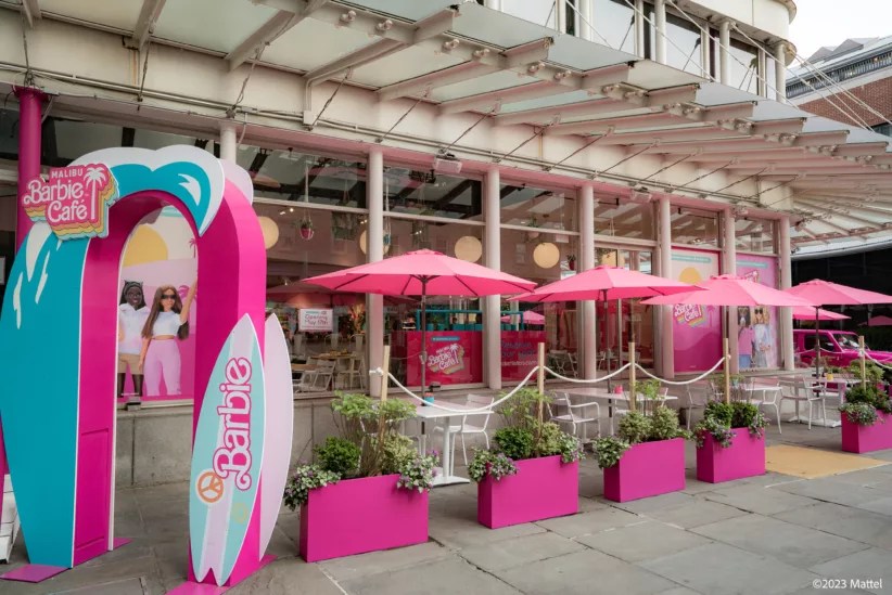Surfs Up at Malibu Barbie Cafe in Downtown Manhattan