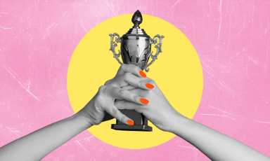 Champion cup, first place, first place trophy.