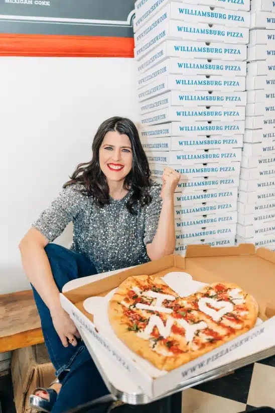 Leadership Coach, mom of two, pizzeria owner, Leah Wiseman Fink oncommunity and how throwing a pizza party solves (almost) everything.