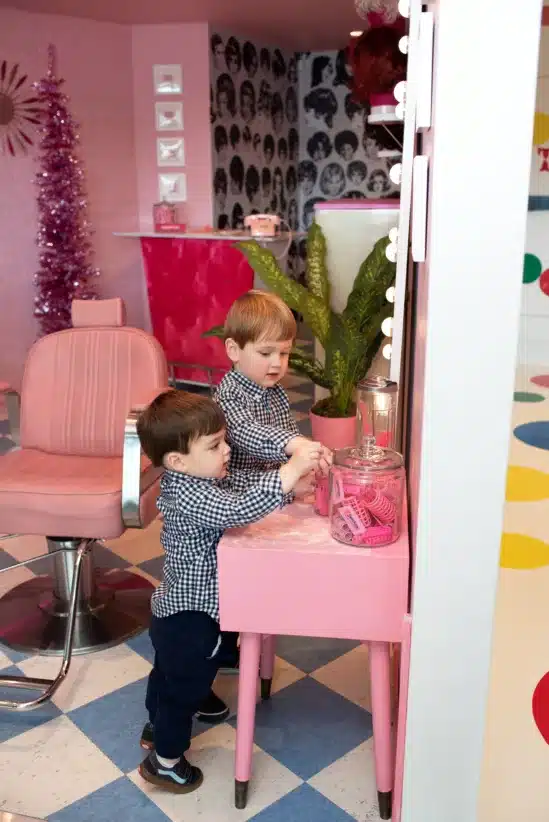 Fun play for the kids at the Sweet’N Glow hair salon