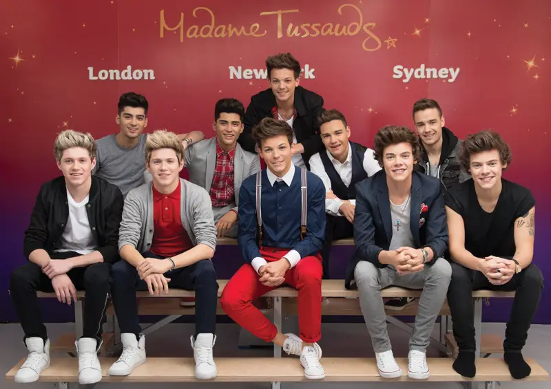 one direction wax figures at madame tussauds