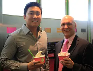 16 Handles CE-Yo! and New York Cares Exceutive Director