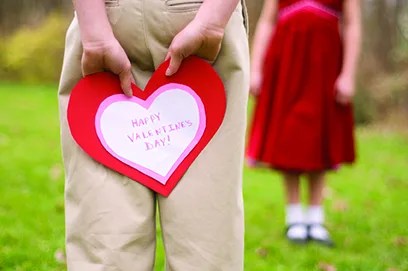 Child-With-Valentine-Behind-His-Back