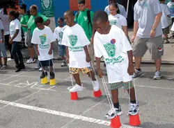 PAL 2010 Summer Play Streets Program; kids playing in the street