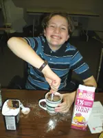 autistic girl; girl making chocolate cake; girls night out group; westchester county