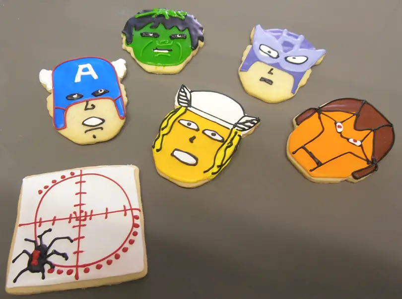 The Avengers cookies