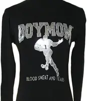 BoyMom long sleeve black t-shirt