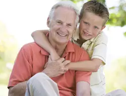 young boy and his grandfather