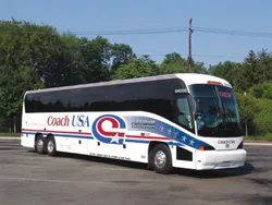 Coach USA bus; 351 Meadowlands Express; NYC to NJ