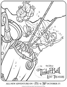 Tinker Bell and the Lost Treasure coloring page