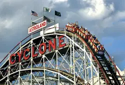 The Coney Island Cyclone; Brooklyn Cyclone rollercoaster; Coney Island rollercoaster