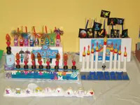 menorah, Hanukkah, kids