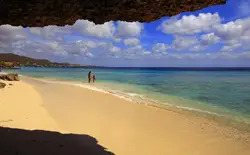 beach in Curacao, Caribbean