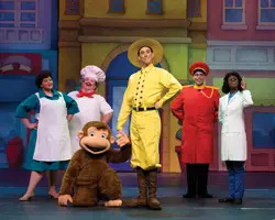 Curious George Live! at Nassa Coliseum; cast