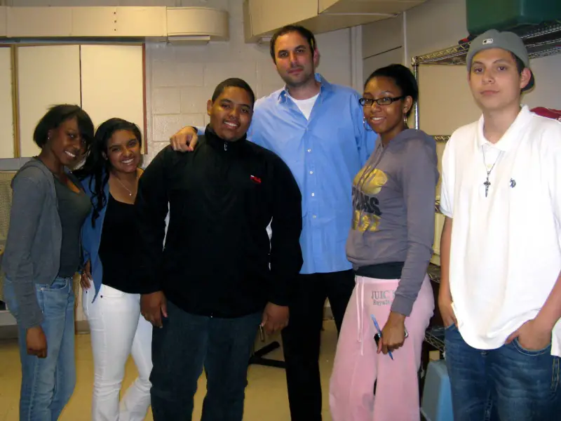 Dan Isenberg with his mentees at Boys & Girls Club of Northern Westchester