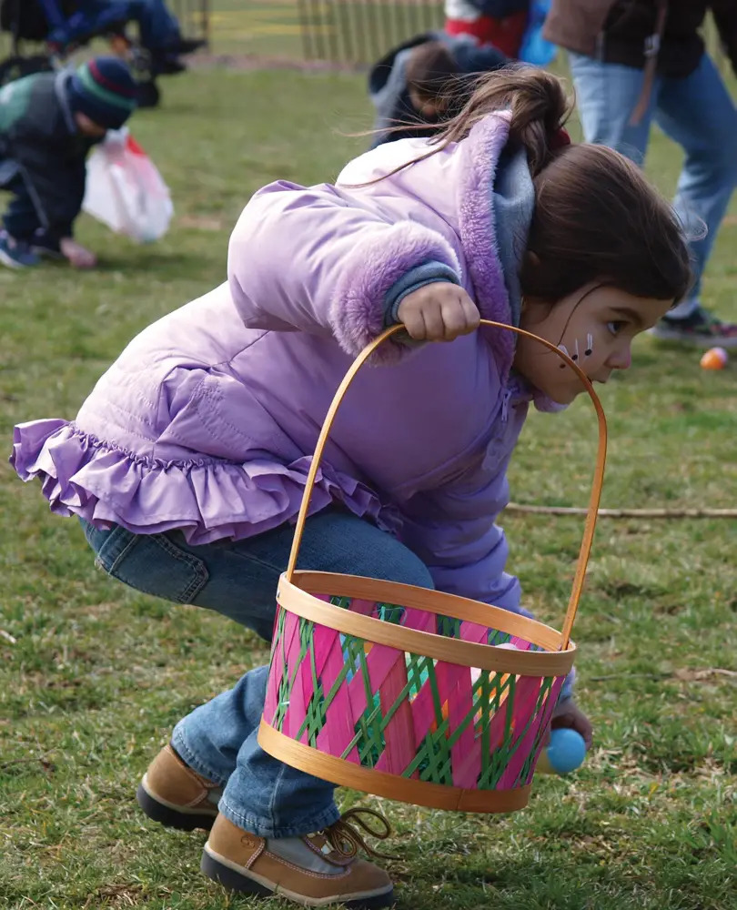 Easter egg hunt in queens