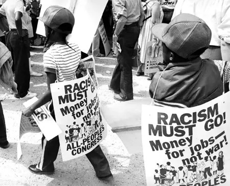 Collette Fournier photo Racism Affects Our Youth, 1983