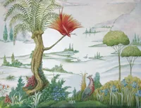 Planting Fields Arboretum; landscape mural; Mai Coe