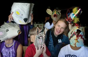 Hibernation Ball; Wave Hill; kids in animal masks