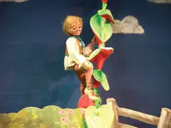 Jack & the Beanstalk with puppets; marionettes perform Jack and the Beanstalk