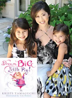 Kristi Yamaguchi and her daughters