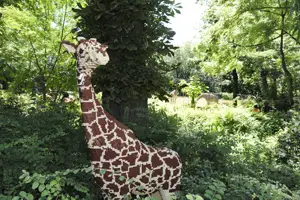 LEGO giraffe at the Bronx Zoo