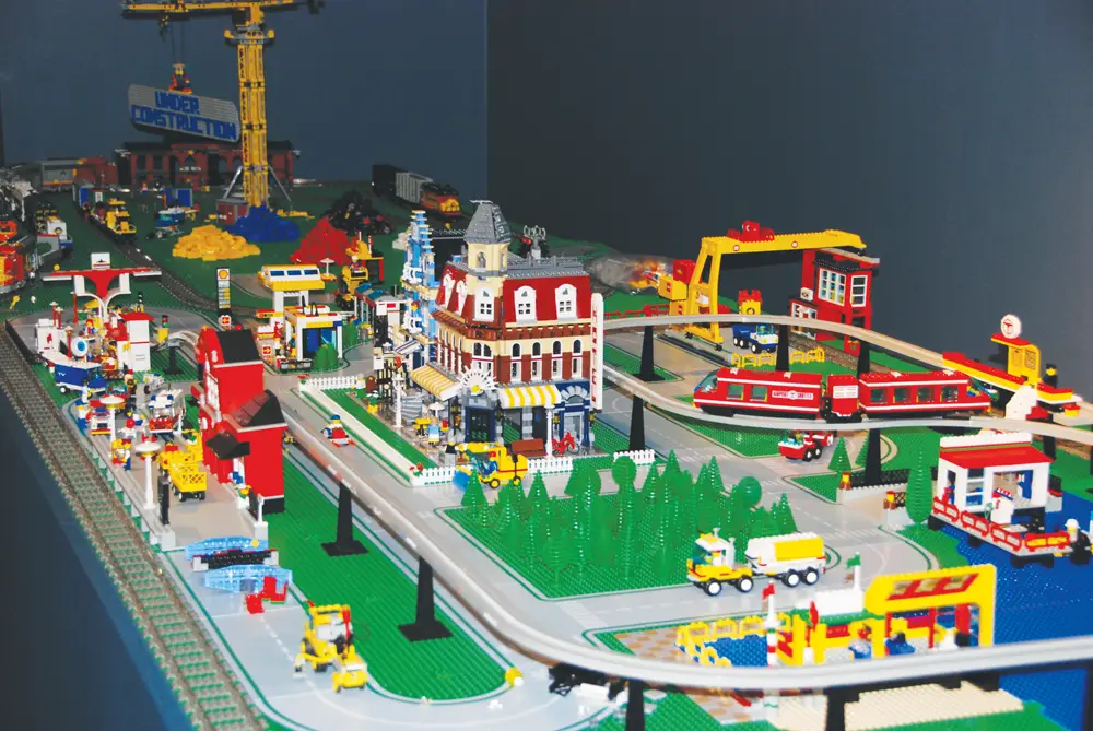 town made of LEGOs