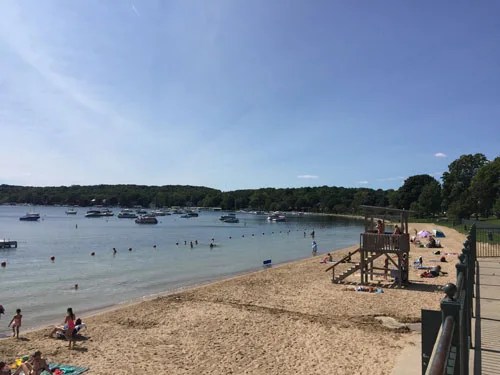 The beach at Lake Geneva, Wisconsin