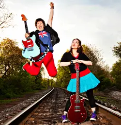Chris and Jessie Apple teach everything from Van Morrison to the Beatles to original songs in their Little Rockers – Cool Kid’s Music classes.