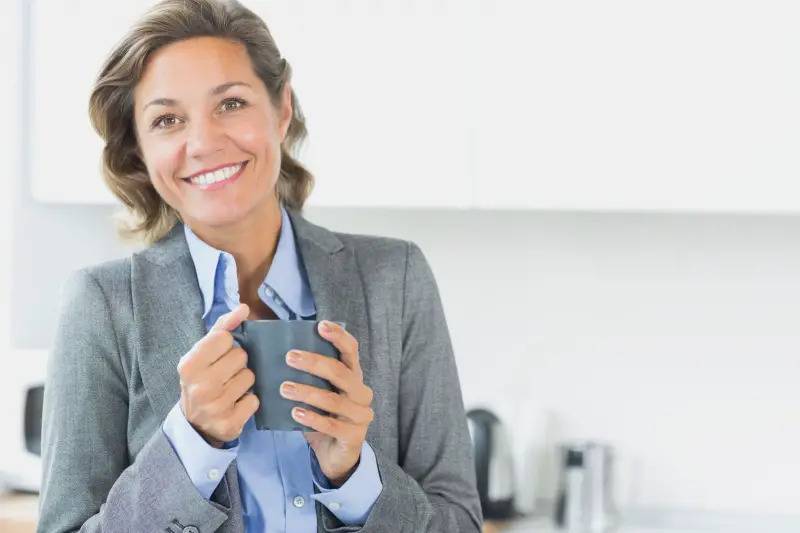 mom with coffee