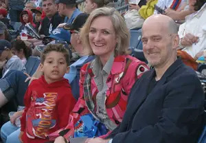 Nancy Hendley at a Staten Island Yankees game