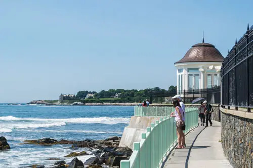 The Cliff Walk in Newport, RI