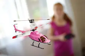 RC Pretty and Pink helicopter; remote controlled helicopter, pink