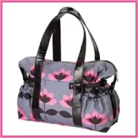 Tiny Tillia Signature Diaper Bag - pink tulip