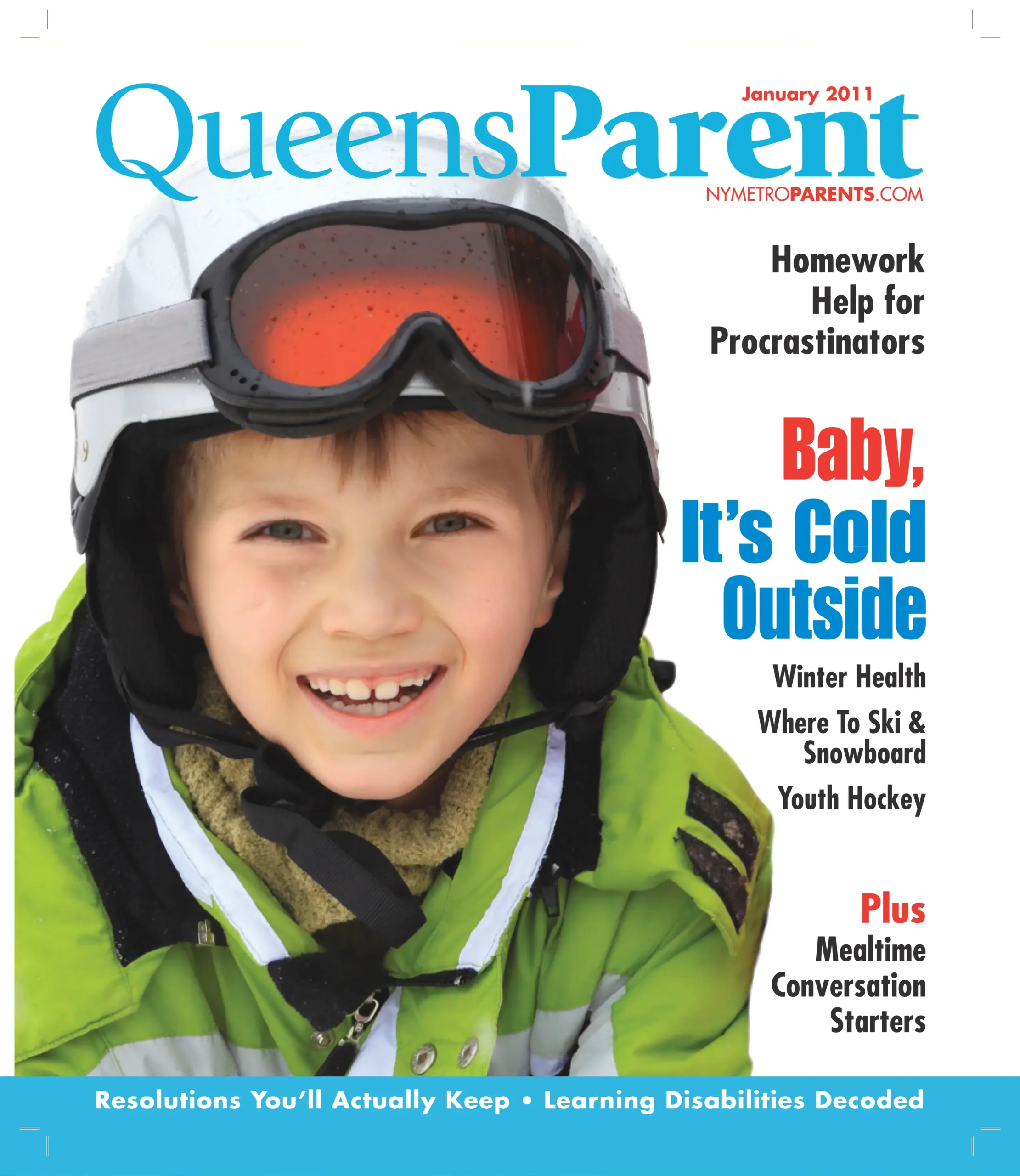 Queens Parent magazine, January 2011 cover