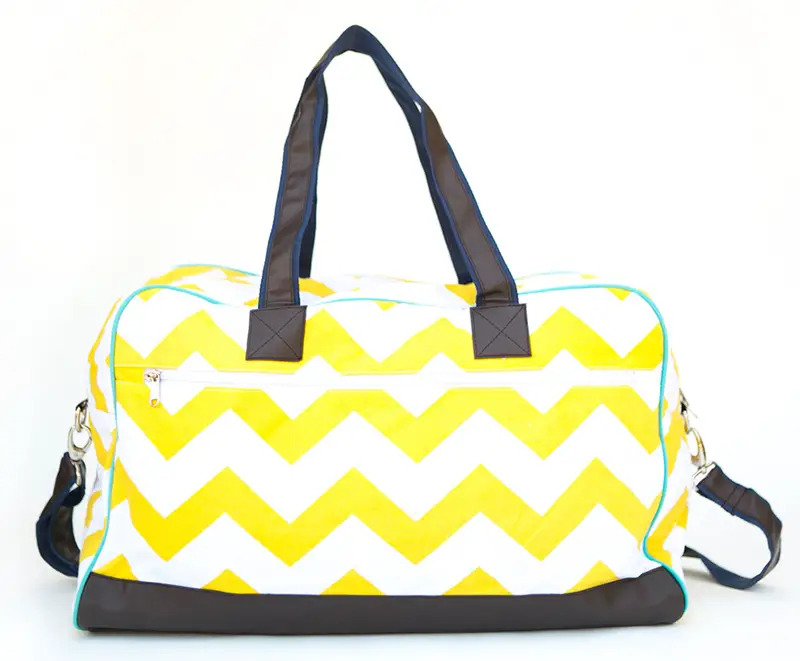 Queens Lane Chevron Weekend Bag