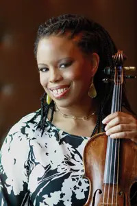 Regina Carter with fiddle