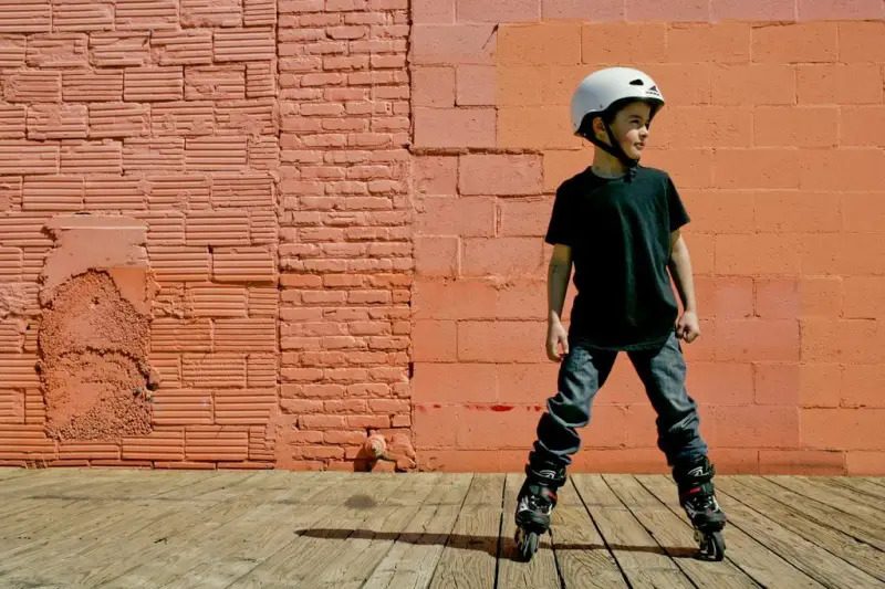 Boy on Rollerblades