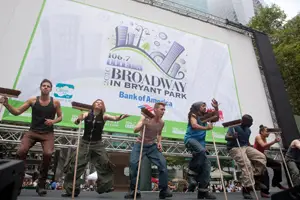 STOMP, Broadway in Bryant Park