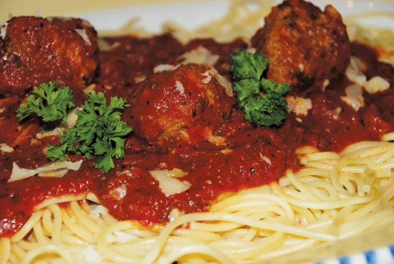 spaghetti and meatballs