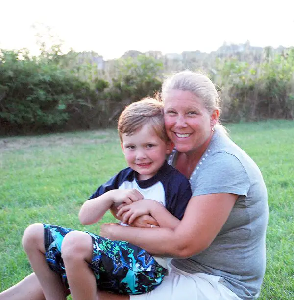 Beth Capodanno with her son Brendan, who inspired her to write “Stinky Feet Stew.” The book can be purchased for $12.99 at amazon.com.