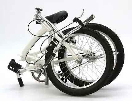 Super Glider bike folded