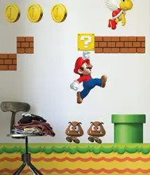 Super Mario Bros Re-Stik wall decals by Blik